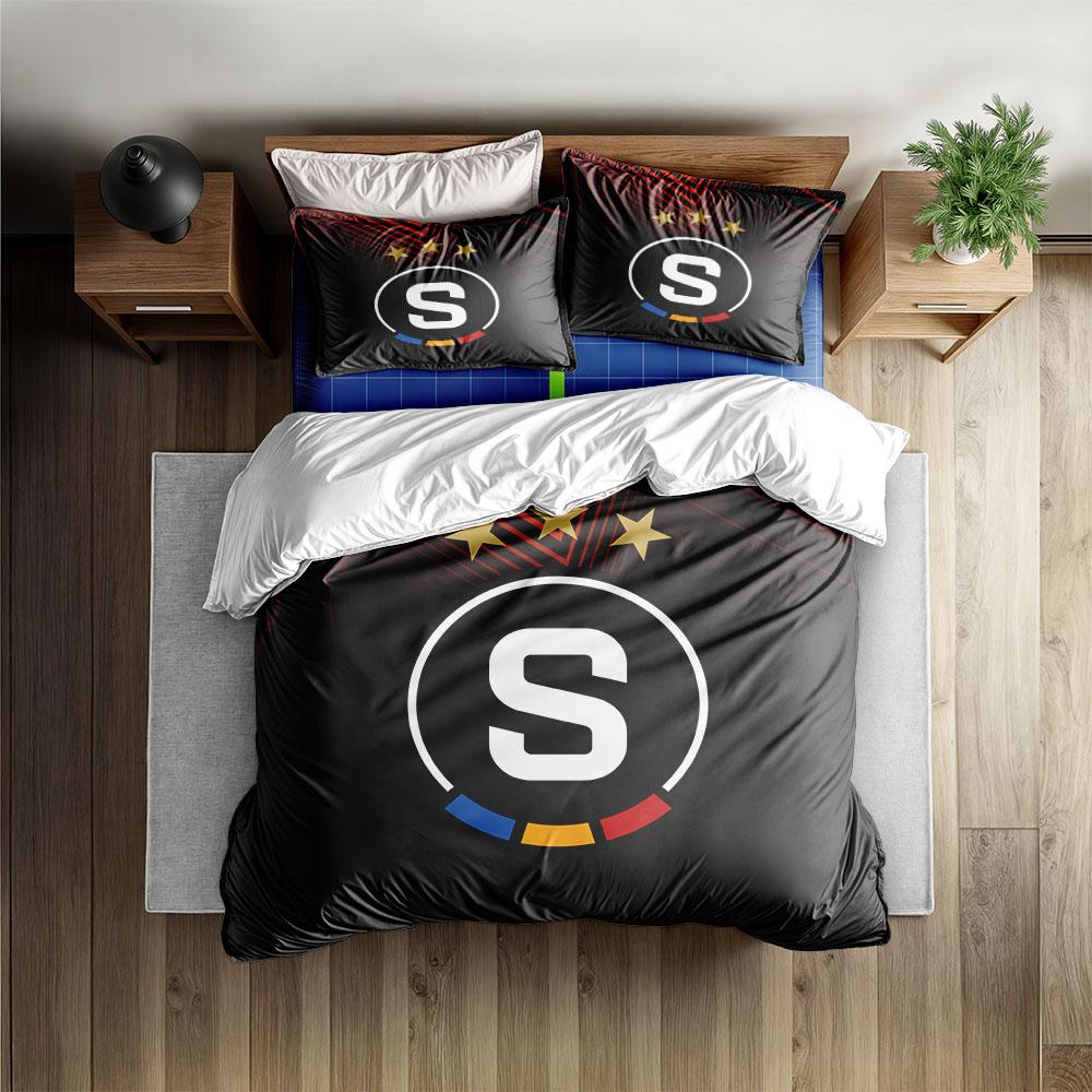 Sparta Praha Duvet Cover Set Without Sheet King Queen Double Full Twin Single Size Bed Linen Set