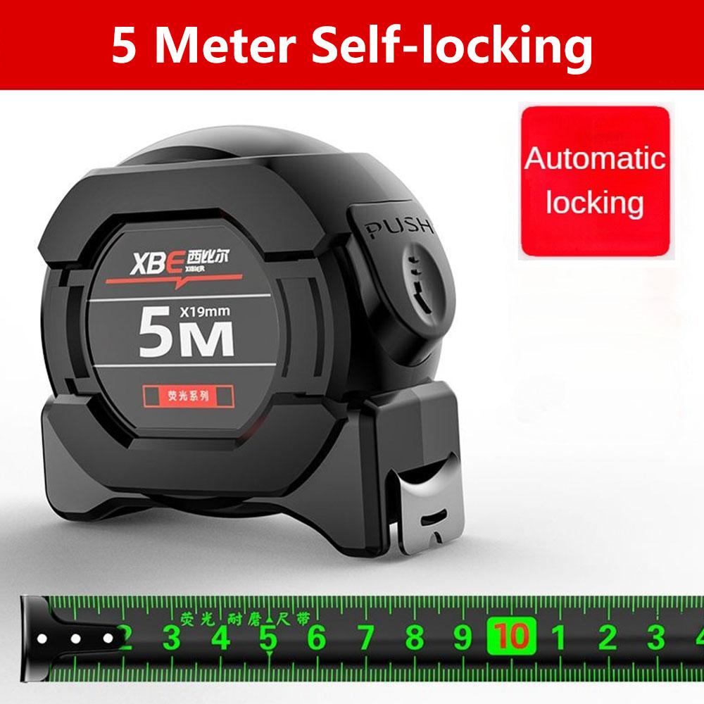 

Самоблокирующаяся рулетка из флуоресцентной стали, высокоточная утолщенная износостойкая измерительная лента, 5-метровая расширенная измерительная линейка 19mm