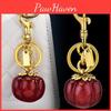 Summer Persimmon Keyring Bag Charm With Vibrant Colors For Fashionistas