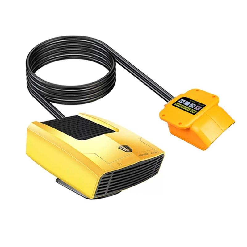 

Компактный портативный вентилятор-обогреватель на батарейках, обеспечивающий двойное охлаждение и обогрев для размораживания автомобильного стекла и личного комфорта