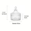 Christmas Maple Leaf Snowflake Glass Jar Ornament