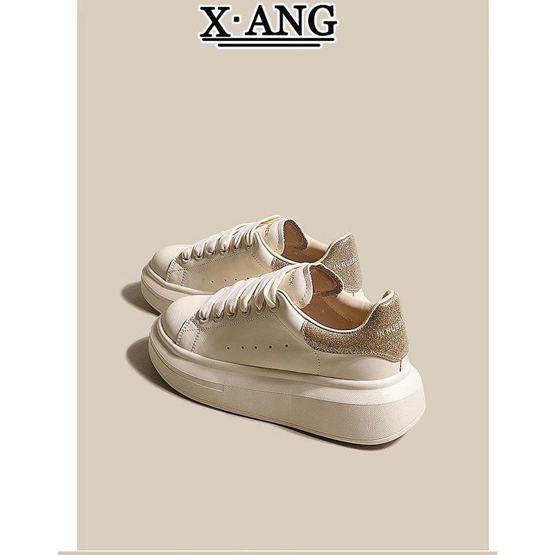 

McQueen маленькие белые туфли детские на платформе с увеличением роста кожаные кеды весна и лето новые универсальные повседневные спортивные туфли 40