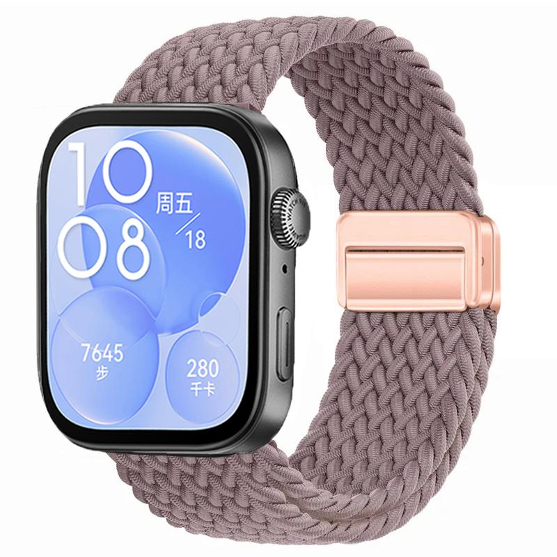 Nylon Braided Strap for Huawei Watch Fit 3/4/4 Pro Magnetic Adjustable Comfortable Band for Huawei Watch Fit 4/3 Bracelet Belt