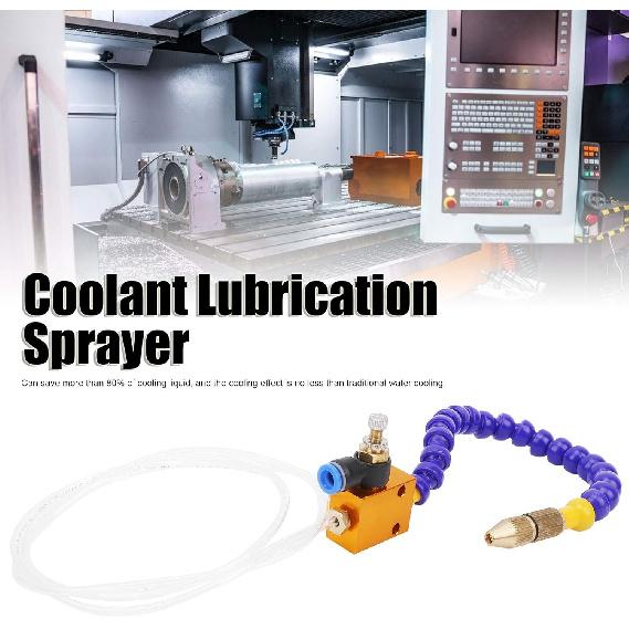 

2Pcs Mist Coolant Lubrication Spray System, for 8mm Air Pipe CNC Lathe Milling Drill A for The That Requires Output