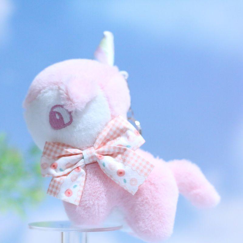 Miniature Cute Unicorn Plush Pendant Keychain In Soft Colors For Children And Celebrations