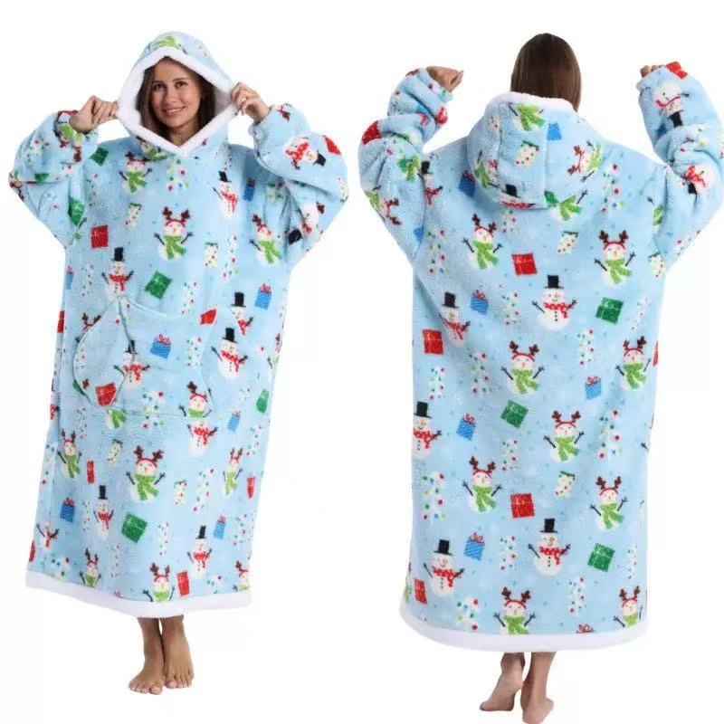 Women's Winter Cozy Velvet Robe - Double-Sided Soft Cotton for Cold Protection and Comfort