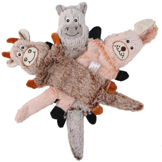 Pet Sound Toy Built-in Voice Scratch-resistant Cartoon Shape Bite-resistant Relieve Stress Rabbit/Cow/Donkey Cute Stuffed