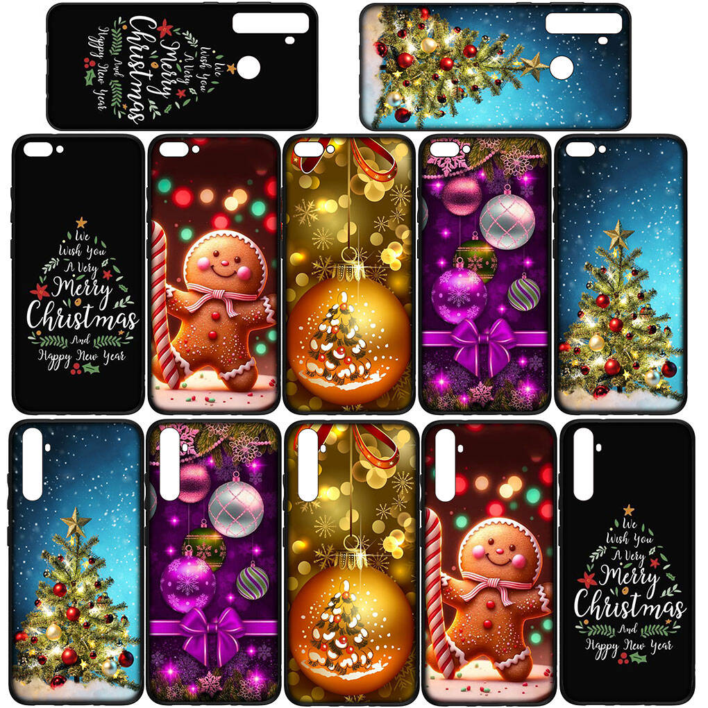 Phone Case for iPhone 17 16 15 Plus X Huawei P30 P20 Lite Redmi Note 14 12 11 13 Pro Max OPPO A60 A80 A40 A18 A38 Tree Snow Merry Christmas Deer Cover