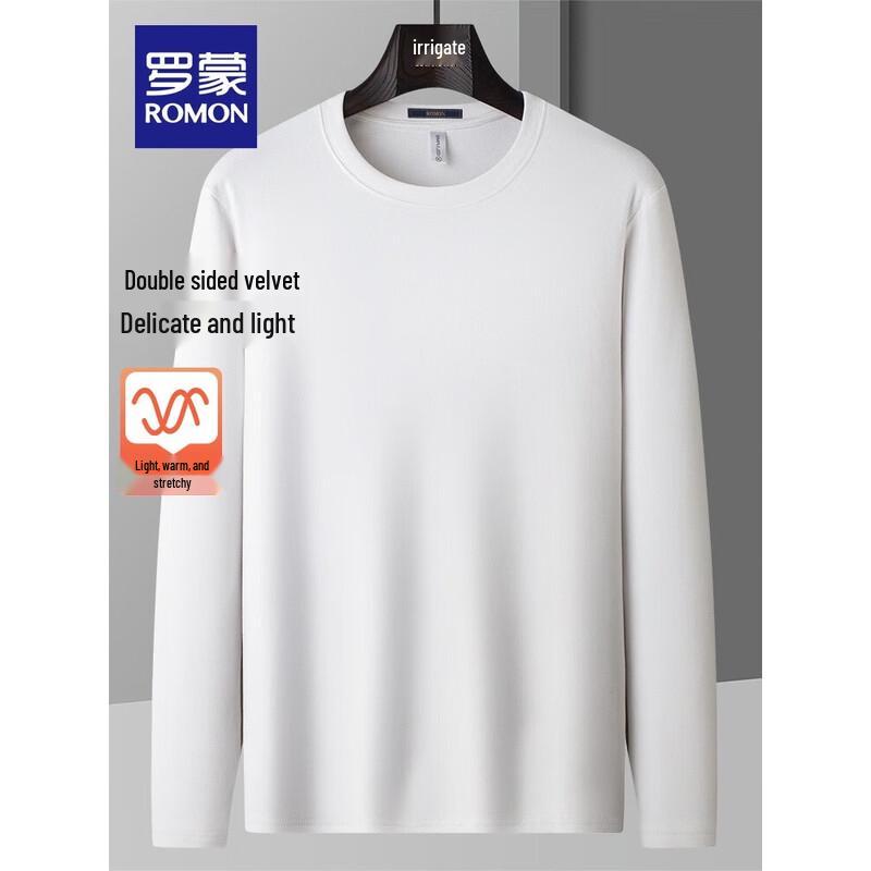 Romon Men's Thermal Knit Crew Neck Sweater