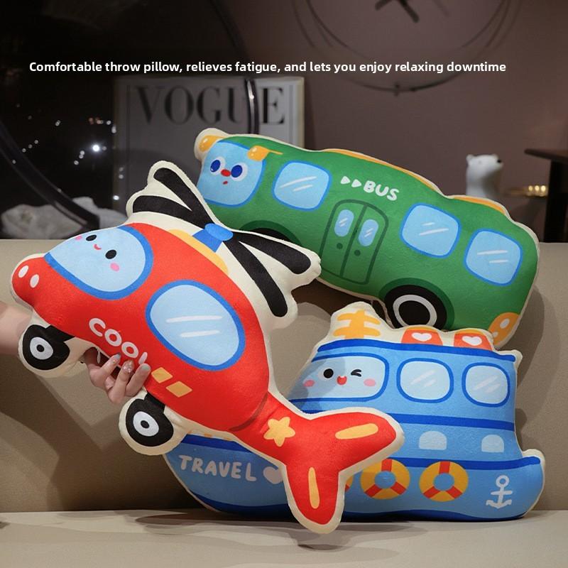 Fire Truck Excavator Plush Doll For Kids Soft Toy Birthday Decoration Present