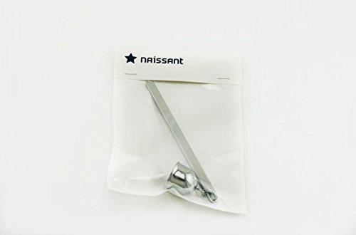 Naissant Contemporary Art Style Candle Snuffer, Silver