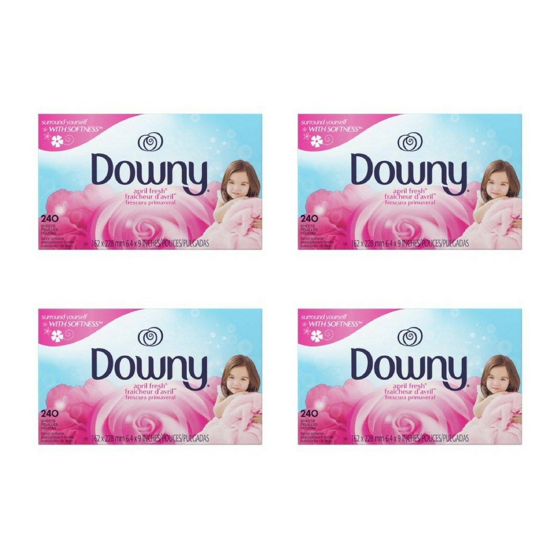 

Downy April Fresh Fabric Dryer Sheets 240 Sheets x 4 Packs Total 960 Sheets