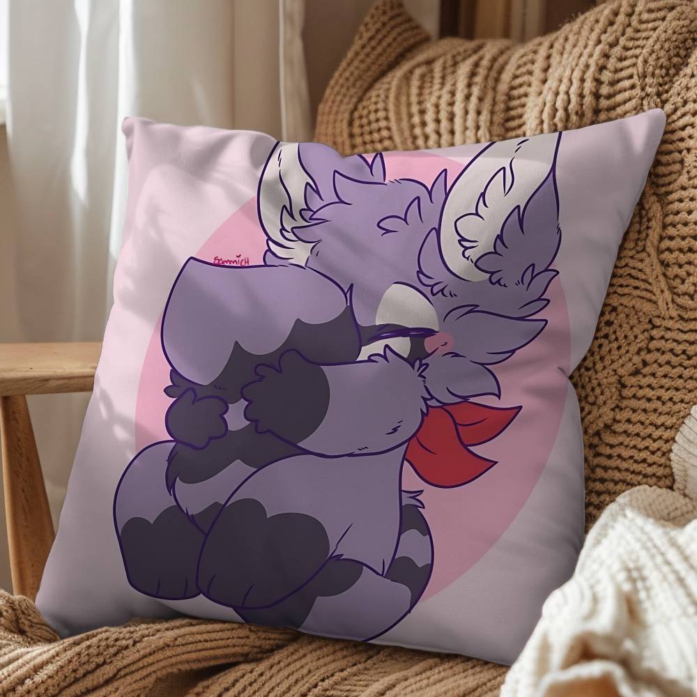 game Laura Ed Indigo Park Pillow Case Square DoubleSided Printing Short Plush Sofa Cushion Cover Bedroom Bedside Pillow