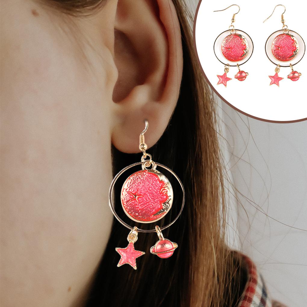 Pack of 2 Sky Earrings Long-time Service Ears Clips Exquisite Mysterious Beauty Attractive Unique Design Great Quality Ear Stud