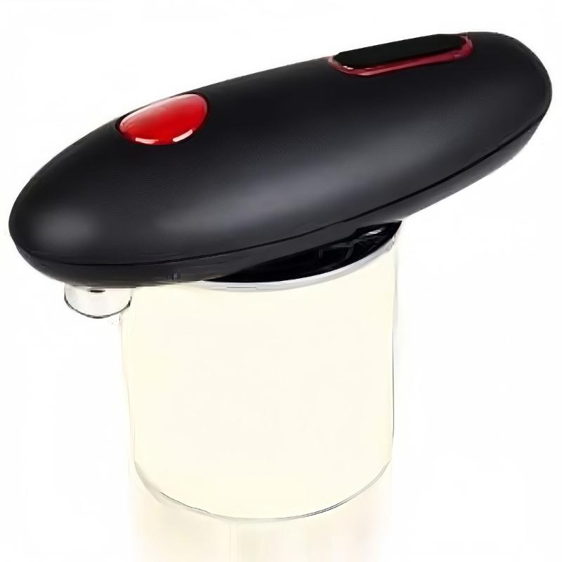 Automatic Can Opener For Kitchen Single Touching Operation Portable Tool Battery Operated Safety Grip ABS Bottle Opener
