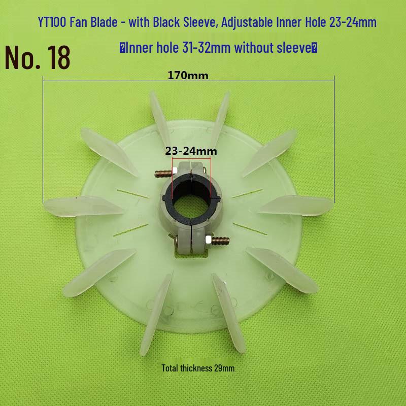 Plastic Cooling Fan Blade for 220V/380V Electric Motor and Booster Pump