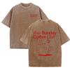 2026 Mens Tops Slow Sunday Coffee Club Funny Meme T Shirts Men Retro Fashion Cotton Tshirt Unisex Harajuku Aesthetic Clothing T