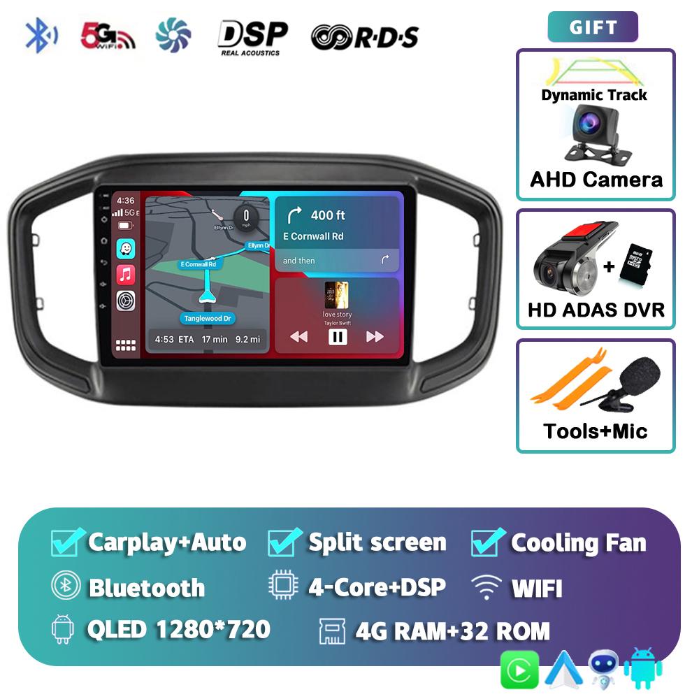 Android 14 CarPlay Auto WIFI+4G For Fiat Strada 2020 2021 2022 Car Radio Multimedia Video Player GPS Navigation Stereo Audio DSP