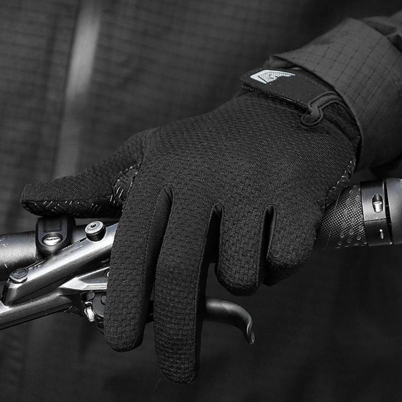 Women Men Shock Absorbing Gloves for Cycling, Breathable Gloves Touchscreens Gloves Antislip Gloves Full Finger Gloves