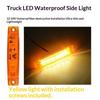 LED Side Marker Lights 12V 24V Waterproof Super Bright Thin Easy Install for Truck Car Bus Trailer Van Indicator Lamps