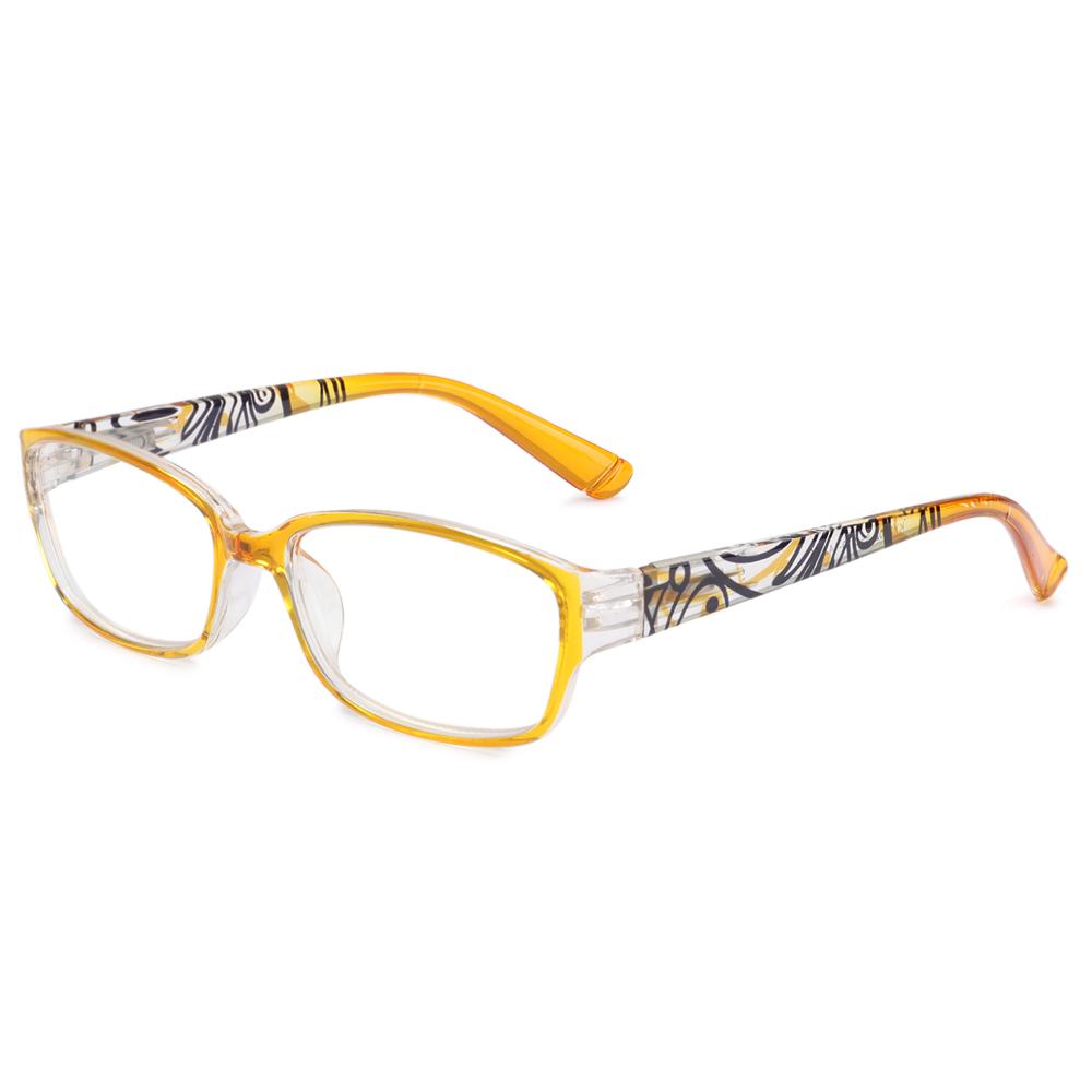Women Fashion Flowers Pattern Anti-Blue Light Reading Glasses Urltra-Light Eye Protection Elegant Comfortable Eyeglasses