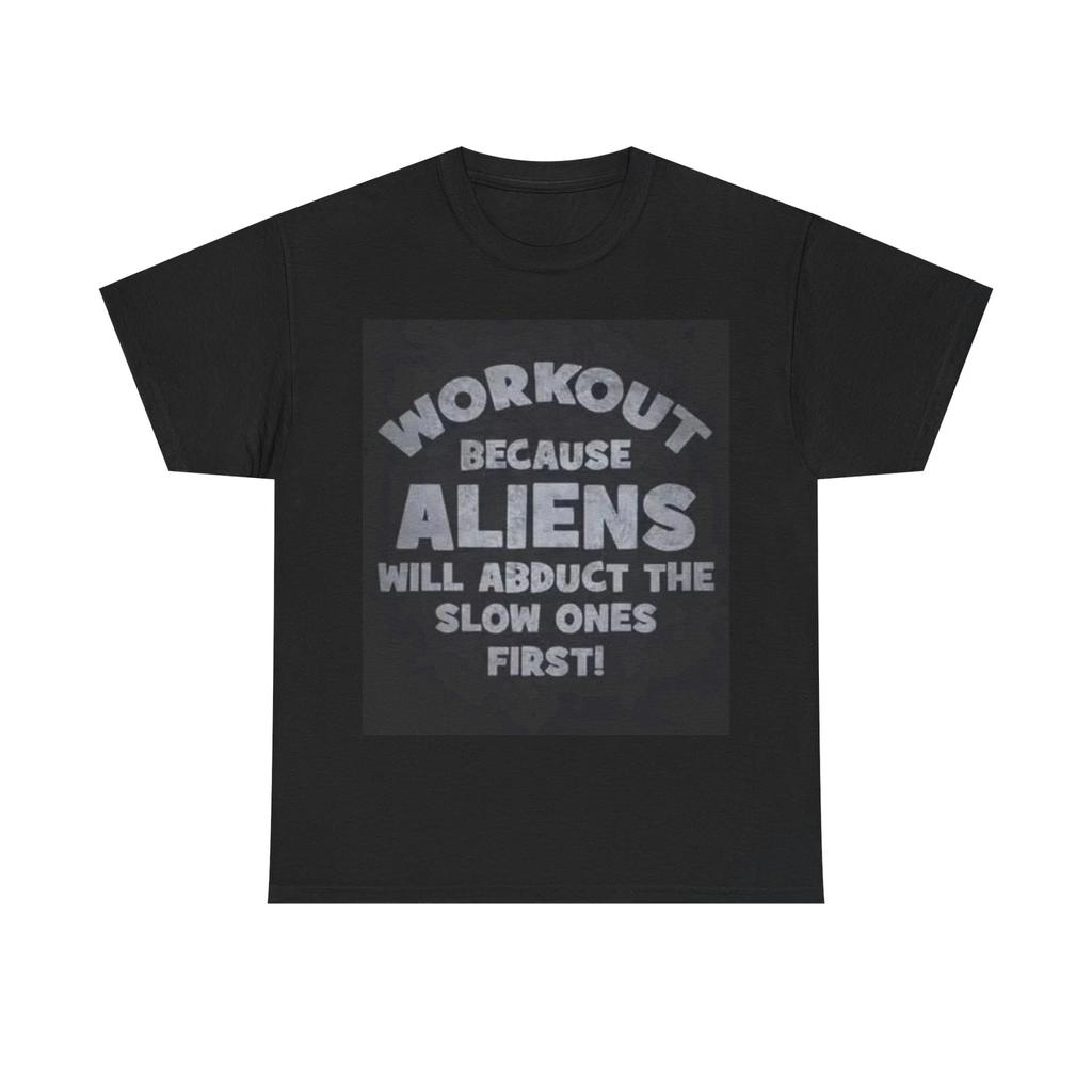 Herren- und Damen-T-Shirts Alien Lustig Work-Out-Kleidung Fitnessstudio