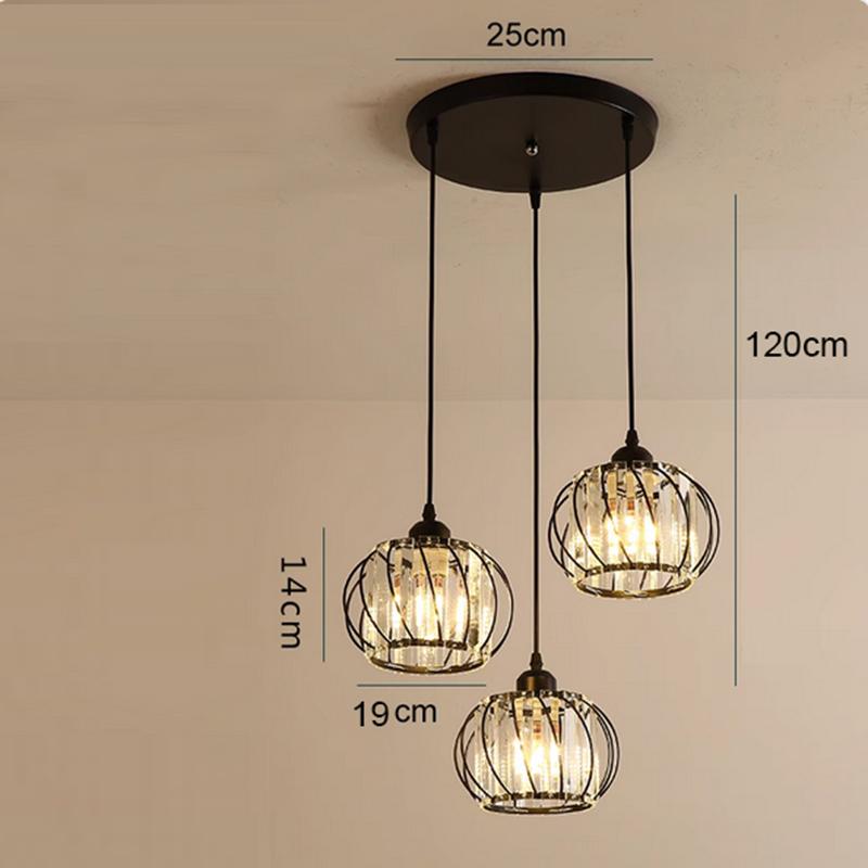 Crystal Ceiling Light Corridor Ceiling Lamp Luxury Balcony Aisle Foyer Kitchen Ceiling Pendant Light Hanging Chandelier Crystal