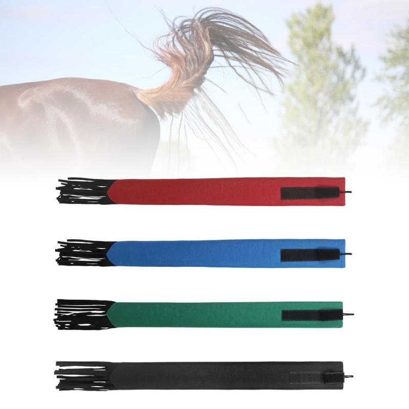 Horse Tail Guard Equine Tail Wrap, Horse Tail Bag Fringe Stretchy Horse Tail Bag