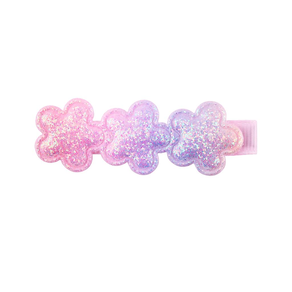 18 Stück Glitzernde Haarspangen für Mädchen Stern Herz Blume Pailletten Herzspangen Regenbogen Pferdeschwanz Haaraccessoires