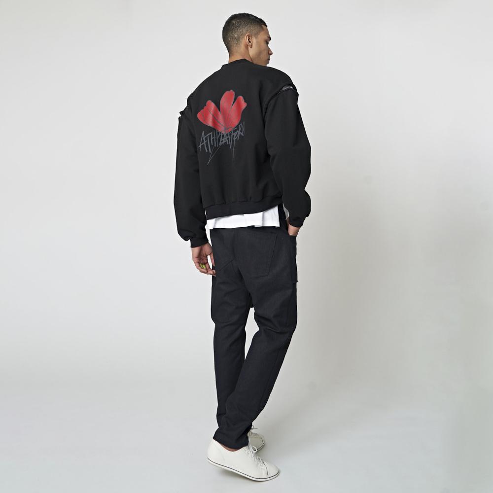 ATHPLATFORM Au32Pt06 Patch Pocket Baggy Pants_Black