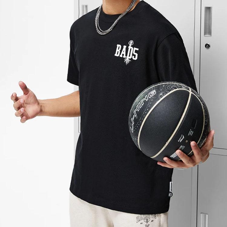Li-Ning Anti-Wu Series Back Print Long Sleeve Drop Shoulder T-Shirt Unisex Tops Black AHST511-2