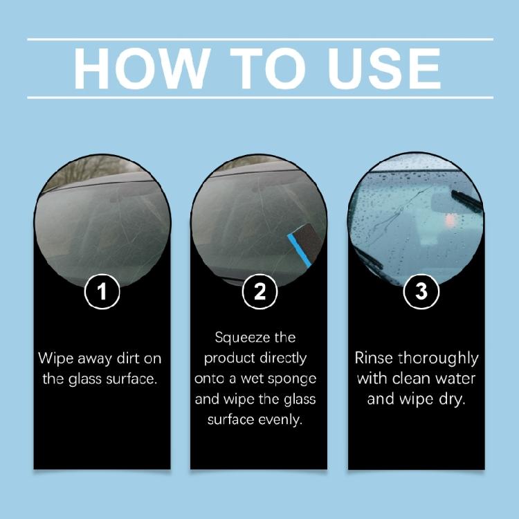 Upgrades Oil Film Remover Paste for Car Windshields Providing Enhanced Visibility & Driving Safety Through Deep Cleaning