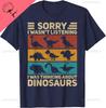 Funny Dinosaur Vintage Dinosaur Outfit Types of Dinosaurs TShirt Unisex Summer Streetwear Tops Mens Clothing Printed Tshirt