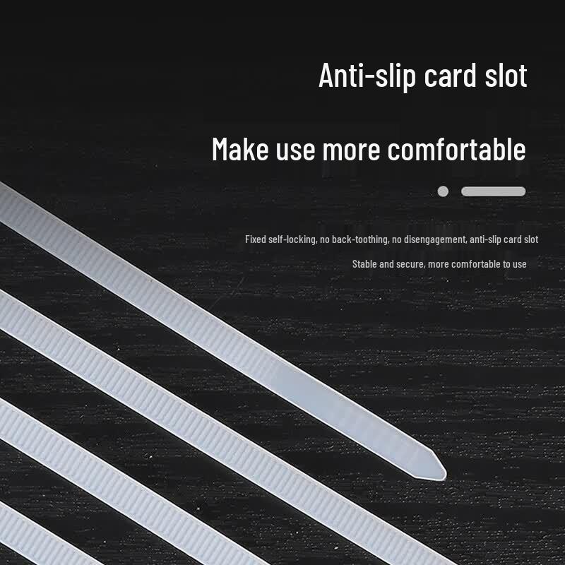 Anxiaxia White Self-locking Nylon Cable Ties