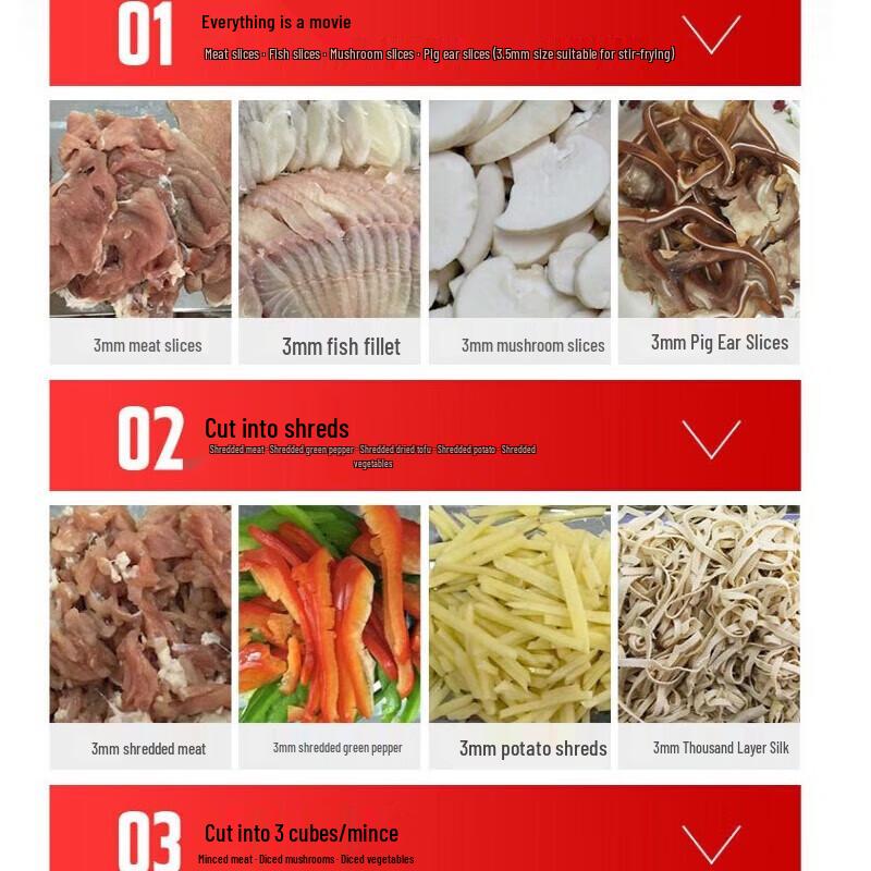XILEN Commercial Automatic Meat Slicer and Cutter