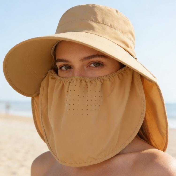 Sun Protections Meshes Fisherman Hat Hiking Outdoor Beach Cap Large Brims Sun Hat Men Women Breathable Fishing Cap