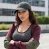 Chicken Patterned Embroidery Baseball Cap Washed Cotton Visor Peaked Cap Cartoon Adjustable Sunscreen Hats