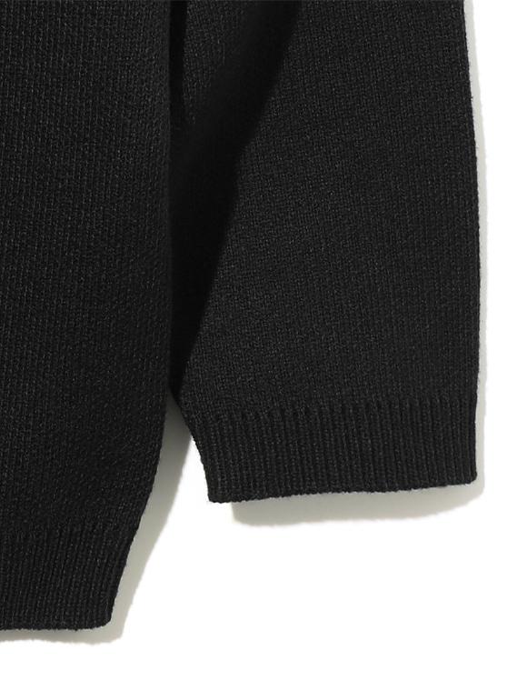 Ucla Logo Wappen Semi-Overfit Cardigan [Black] (Ua9Gd10)