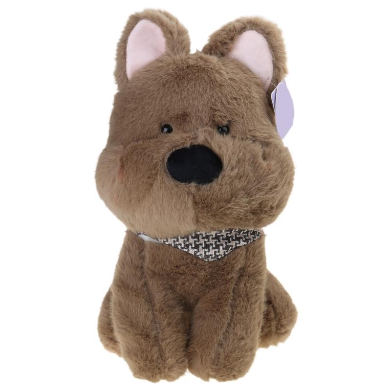 Soft Realistic Westie Dog Plushie Portable Child Friendly Soft Westie Highland Dog Stuffed Toy for Imaginative Play