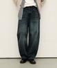 WAAR M273 Line Wide Denim Pants_Dark Blue