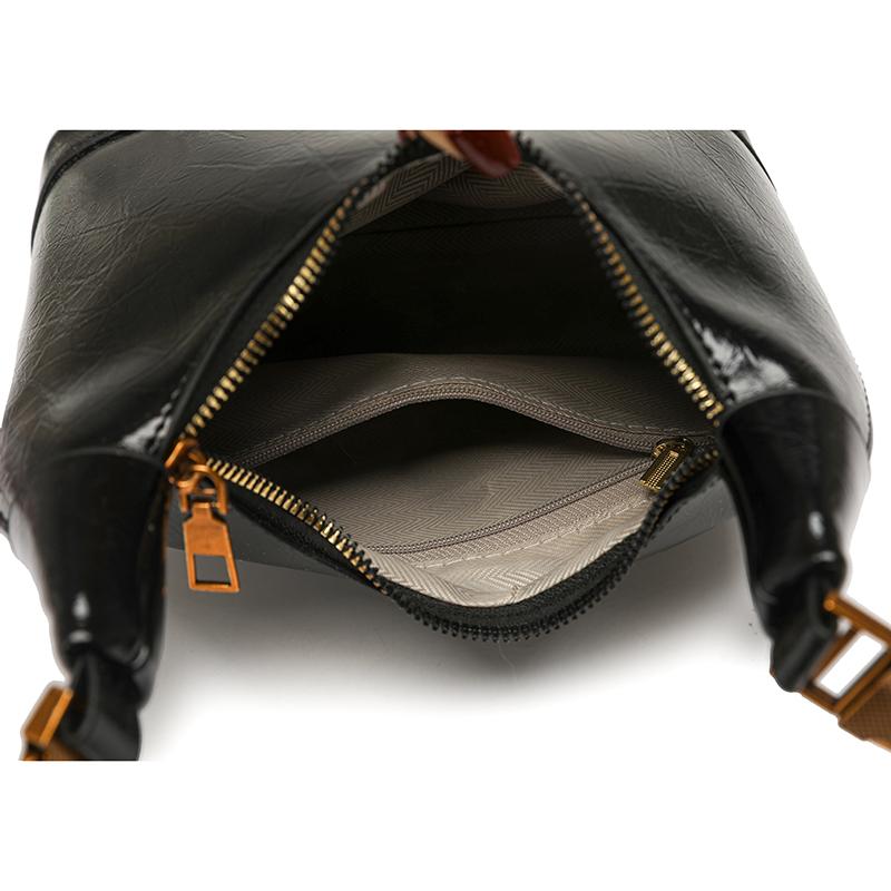Faux Leather Hobo Bag for Women Fashion Shoulder Bag with Gold Hardware and Tassel Charm Elegant Everyday Handbag