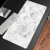 Schwarz-Weiß Linien PC-Spiel Mauspads Großes Mauspads XXL Gamer Mauspads Notizbuch Büro Tischteppich Gaming Matten 900x400mm