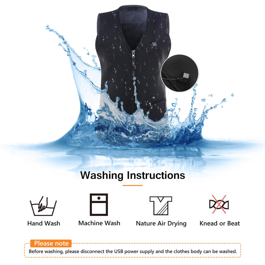 Men's Heated Vest, Lightweight Washable Winter Warm Heating Jacket Christmas Gifts