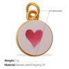 Fashion Enamel Round Brand Pendant Mama Strawberry Love Shape Exquisite Small Pendant