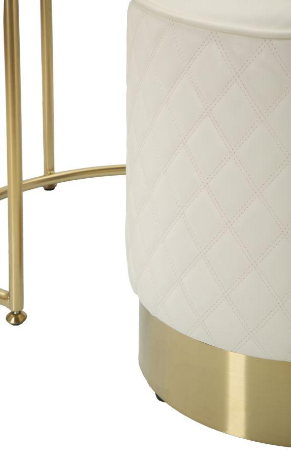 Hoher Nachttisch mit Hocker Sharon Cm Ø 52X70 - Ø 36X39