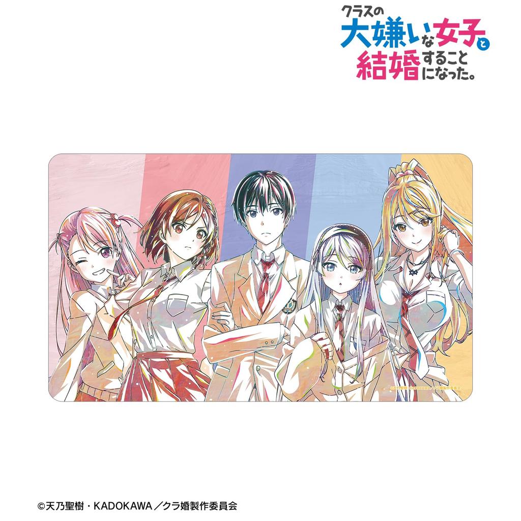TV Anime Ended Up Marrying the Girl I Hate the Most in My Collection Ani Art 1st Edition Desk Mat "I Class." Multi-Purpose