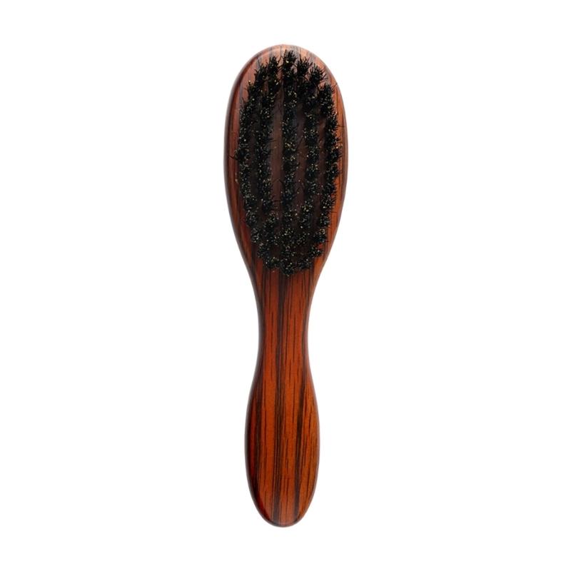 Natural Wood Hair Brush For Sensitive Scalp Gentle Voluminous Hair Anti Static Portable