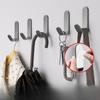 Iron Wall Hook - No-Drill Coat & Hat Hanger for Kitchen/Bathroom - Space Saving