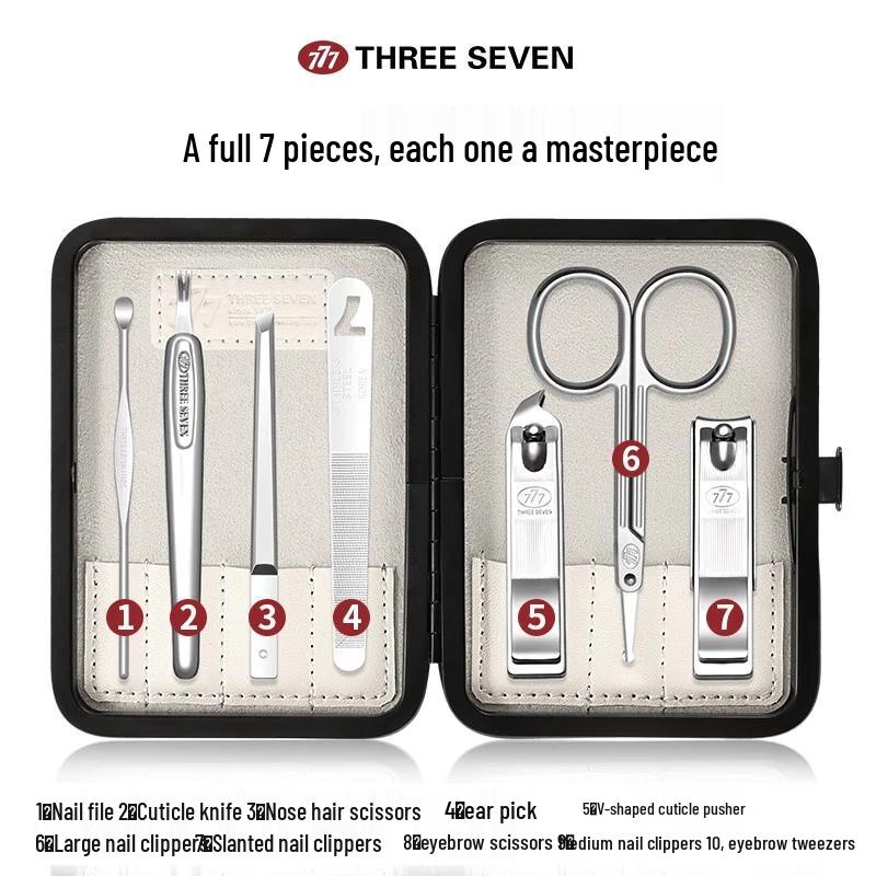 THREE SEVEN 7-Piece Nail Clipper Set