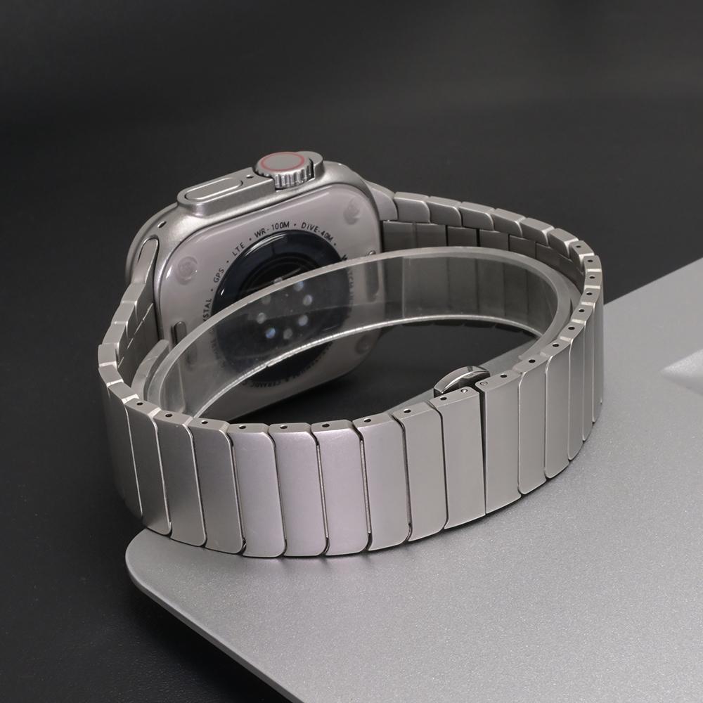 Metal Band for Apple Watch Ultra 3 2 49mm Link Stainless Steel Strap for IWatch 11 10 9 8 7 6 5 4 45 46mm 44 40mm 38mm 41mm 42mm